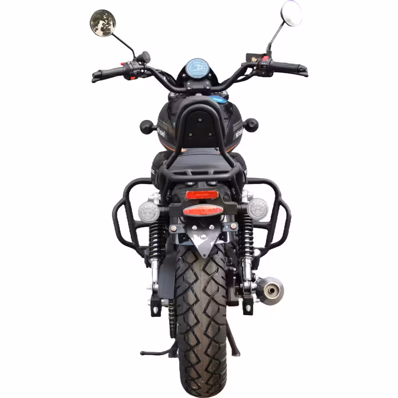 197cc Gasoline Cruiser Motorcycle Oil-Cooled 6-Speed Transmission Electrical Start 110km/h Top Speed Alloy Rims