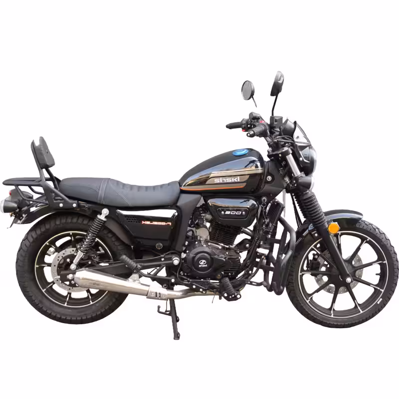 197cc Gasoline Cruiser Motorcycle Oil-Cooled 6-Speed Transmission Electrical Start 110km/h Top Speed Alloy Rims