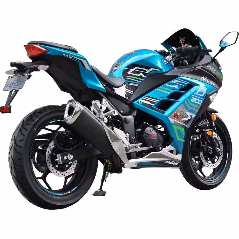 197cc Gasoline Motorcycle Loncin RE200 Oil-Cooled Engine 6 Speed Manual Disc Brakes 140km/h Top Speed 19L Fuel Tank