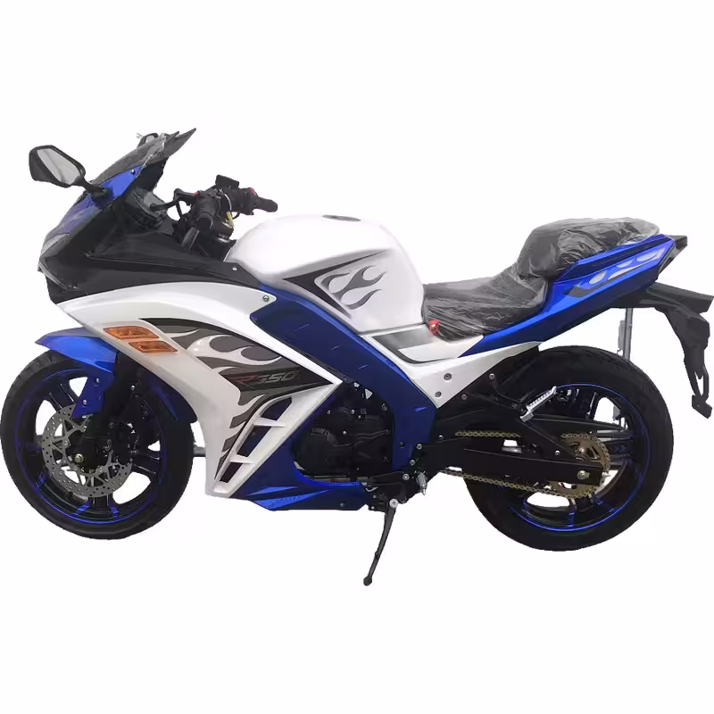 223cc Gasoline Sport Motorcycle Air Cooling Dual Disc Brakes 115km/h Max Speed Racing Style