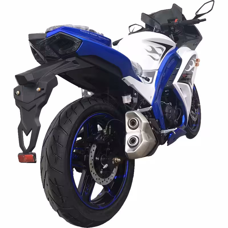 223cc Gasoline Sport Motorcycle Air Cooling Dual Disc Brakes 115km/h Max Speed Racing Style