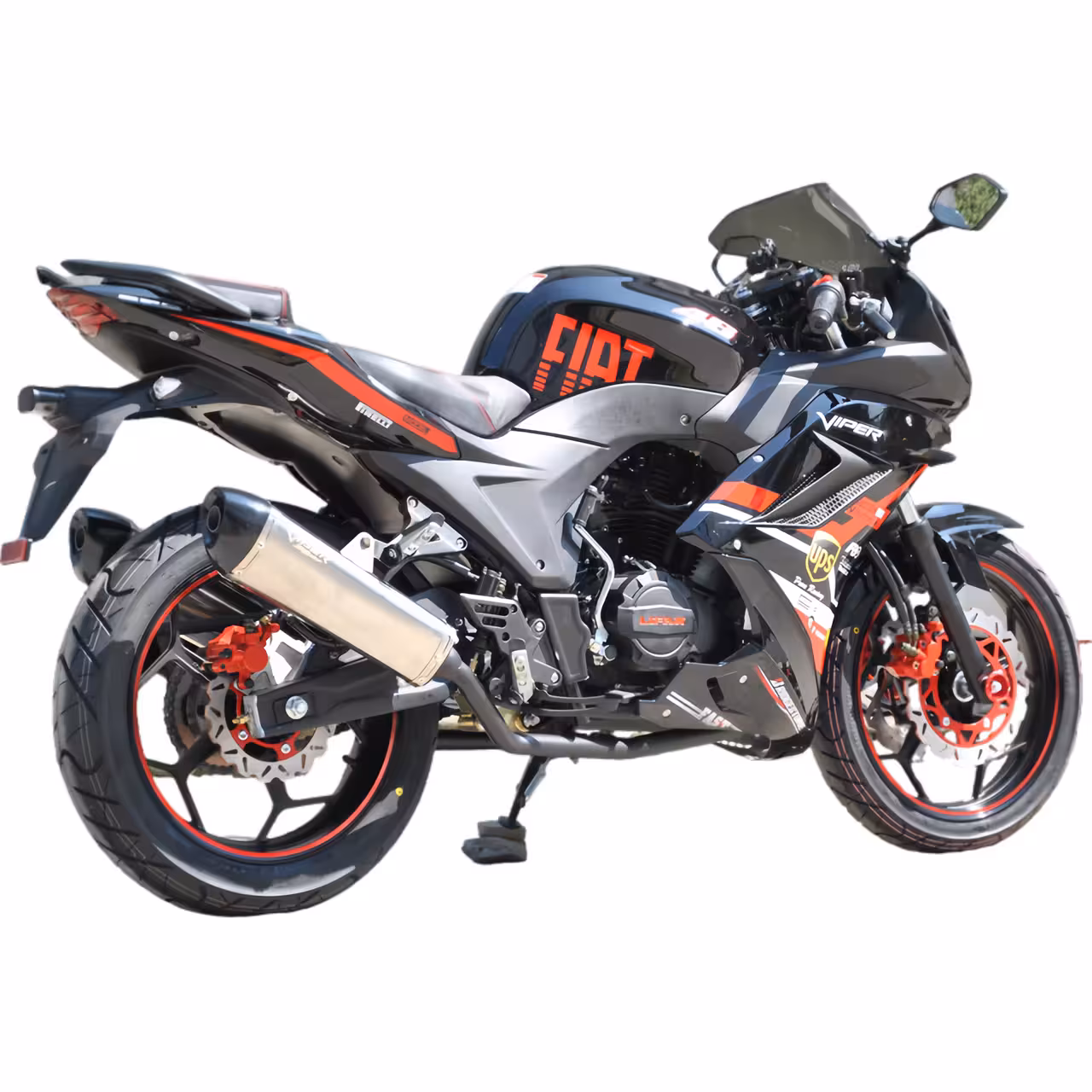 193cc Gasoline Motorcycle Front Disc Rear Drum Brakes 115km/h Max Speed 20L Fuel Tank