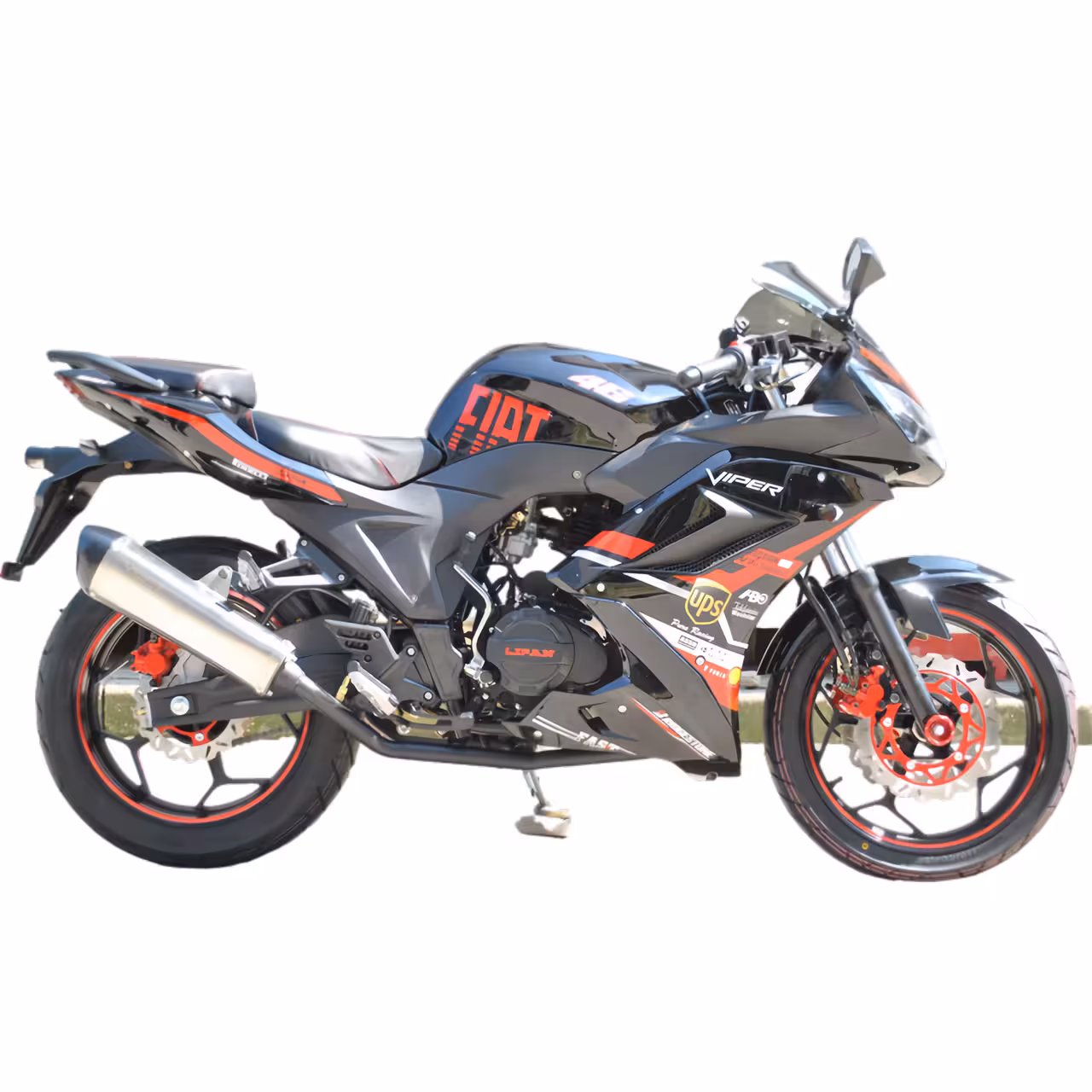 193cc Gasoline Motorcycle Front Disc Rear Drum Brakes 115km/h Max Speed 20L Fuel Tank