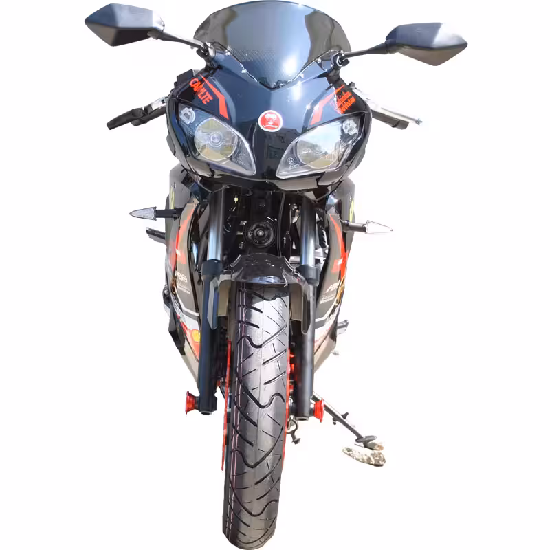 193cc Gasoline Motorcycle Front Disc Rear Drum Brakes 115km/h Max Speed 20L Fuel Tank