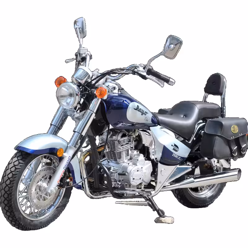 223cc Gasoline Cruiser Motorcycle Front Disc Rear Drum Brakes 130km/h Max Speed 13L Fuel Tank