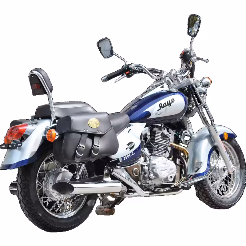 223cc Gasoline Cruiser Motorcycle Front Disc Rear Drum Brakes 130km/h Max Speed 13L Fuel Tank