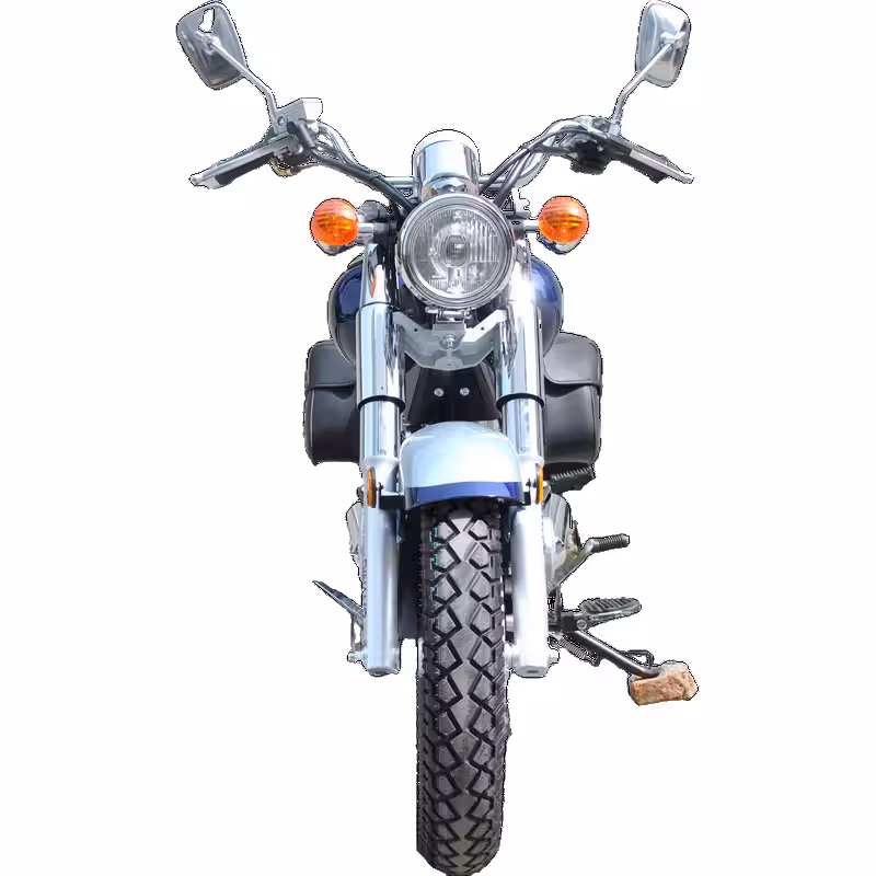 223cc Gasoline Cruiser Motorcycle Front Disc Rear Drum Brakes 130km/h Max Speed 13L Fuel Tank