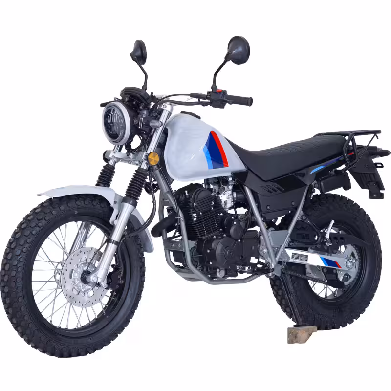 250cc Gasoline Off-Road Motorcycle Front Disc Rear Drum Brakes Manual Clutch Electric Kick Start