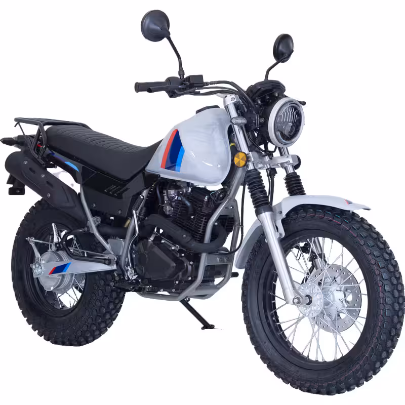 250cc Gasoline Off-Road Motorcycle Front Disc Rear Drum Brakes Manual Clutch Electric Kick Start