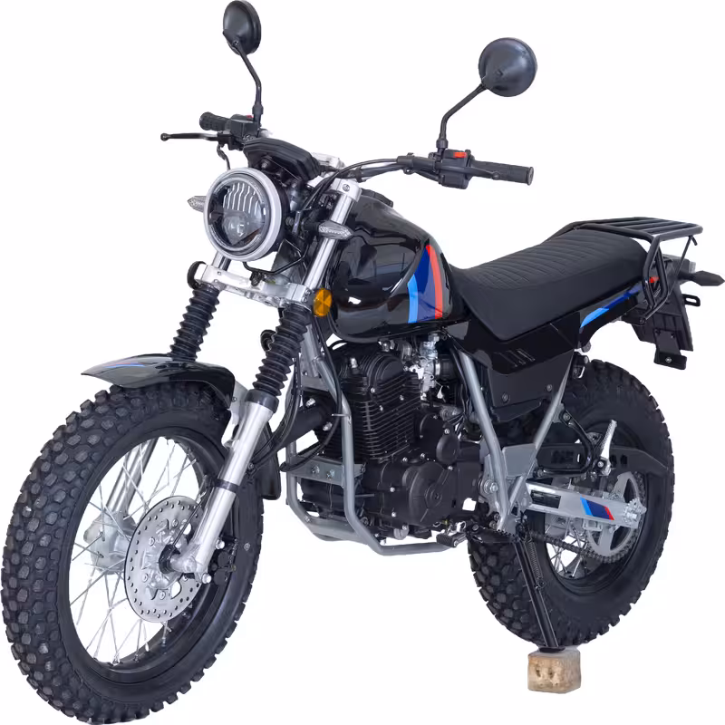 250cc Gasoline Off-Road Motorcycle Front Disc Rear Drum Brakes Manual Clutch Electric Kick Start