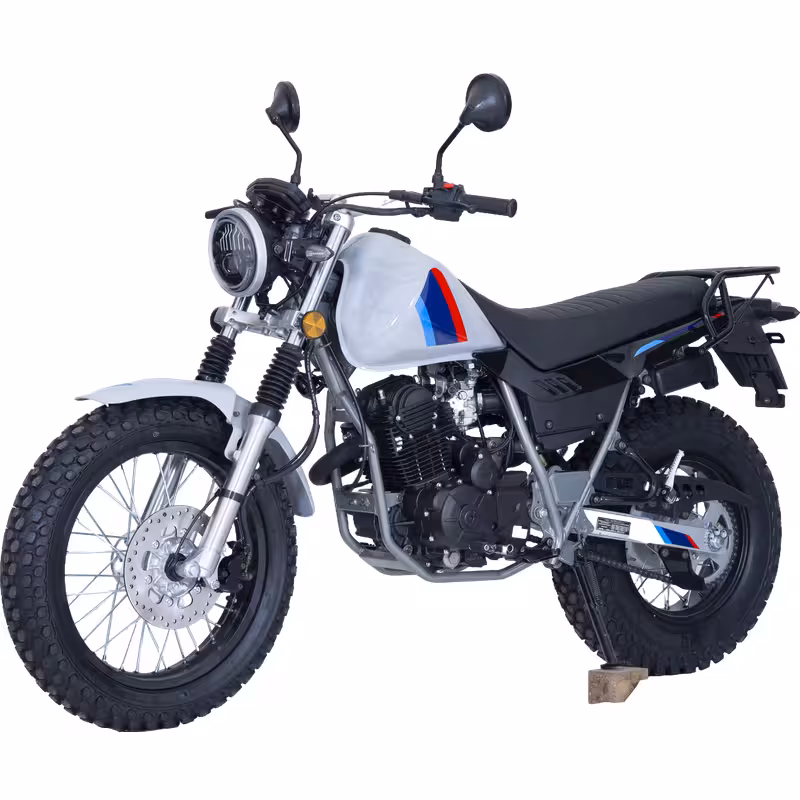 250cc Gasoline Off-Road Motorcycle Front Disc Rear Drum Brakes Manual Clutch Electric Kick Start