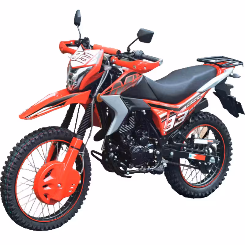 223cc Motorcycle with Air-Cooled Loncin Engine and Dual Brakes
