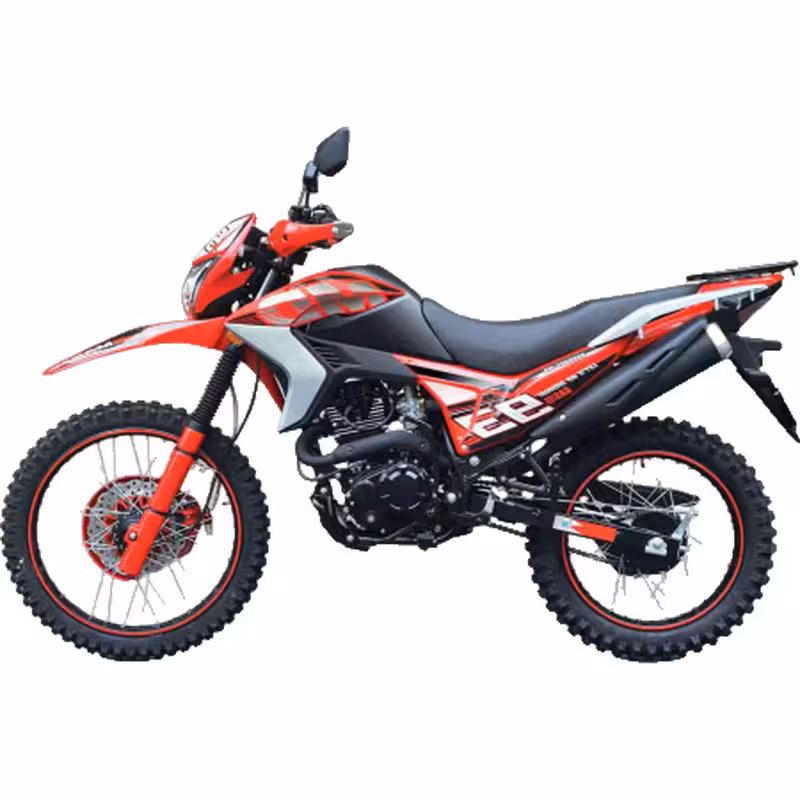 223cc Motorcycle with Air-Cooled Loncin Engine and Dual Brakes