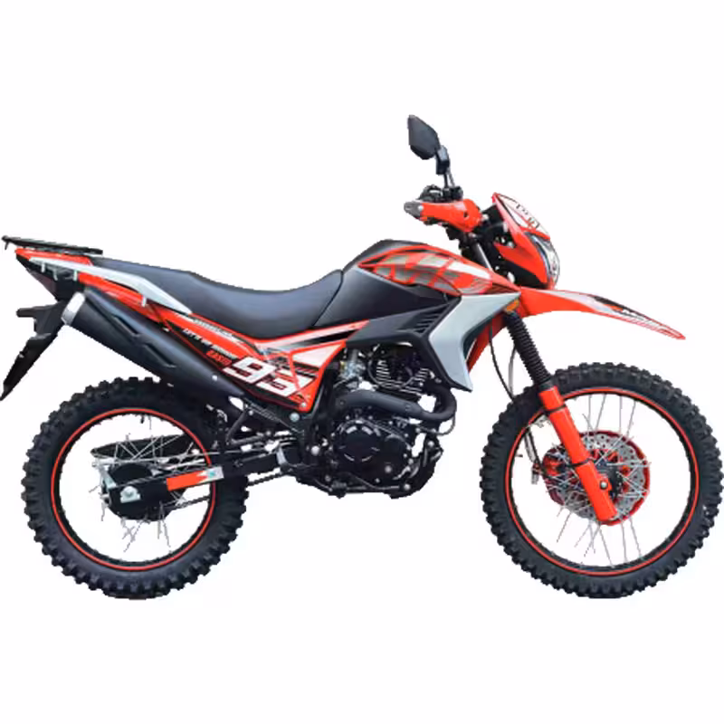 223cc Motorcycle with Air-Cooled Loncin Engine and Dual Brakes