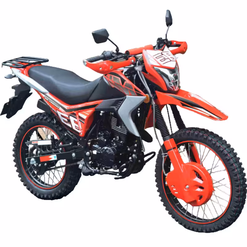 223cc Motorcycle with Air-Cooled Loncin Engine and Dual Brakes