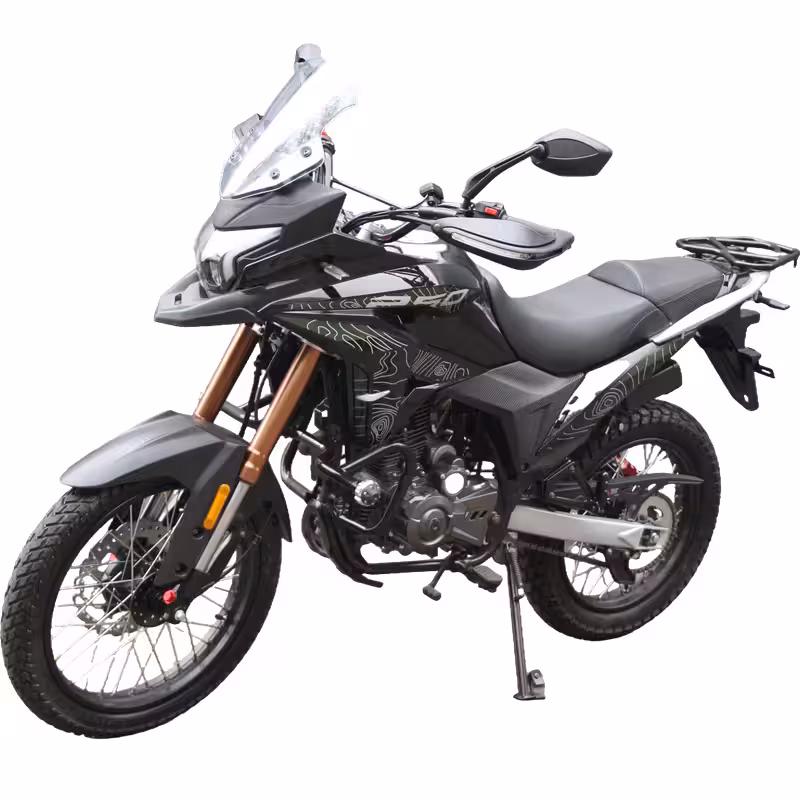 229cc Gasoline Motorcycle 5 Speed Manual Chain Drive Electrical Start Alloy Wheels