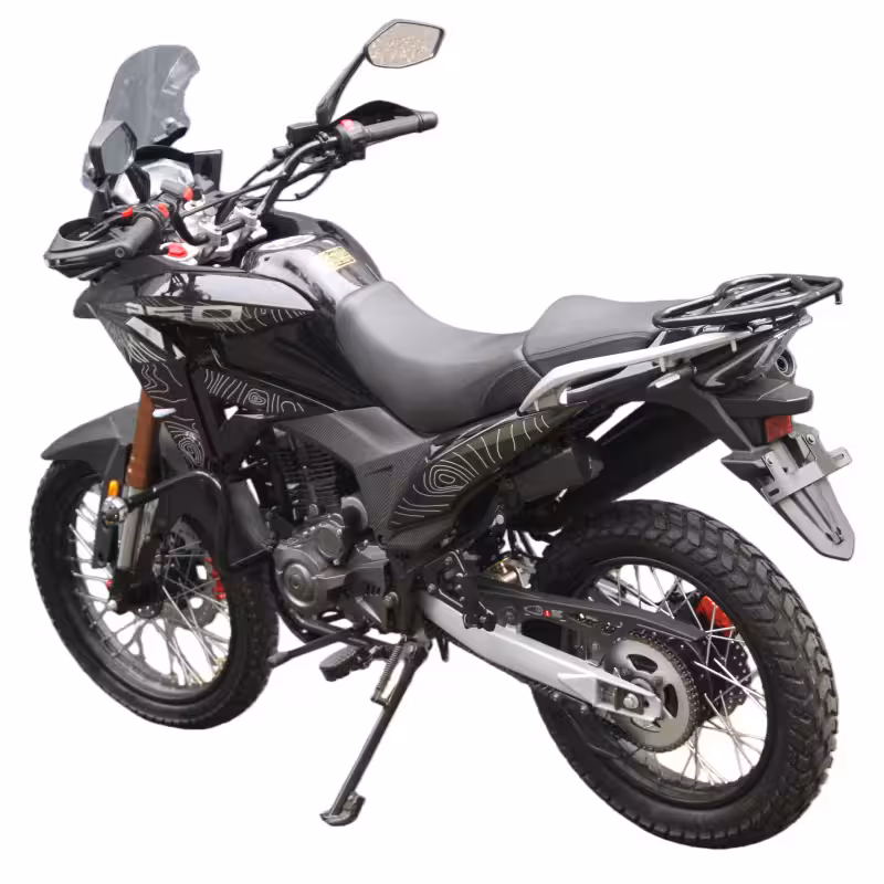 229cc Gasoline Motorcycle 5 Speed Manual Chain Drive Electrical Start Alloy Wheels