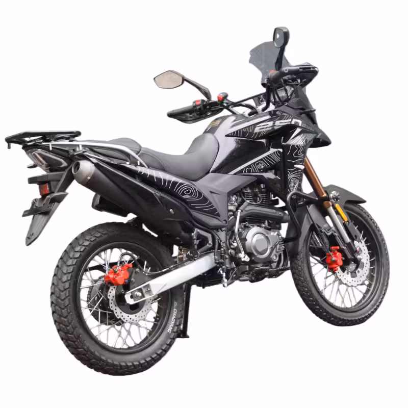 229cc Gasoline Motorcycle 5 Speed Manual Chain Drive Electrical Start Alloy Wheels