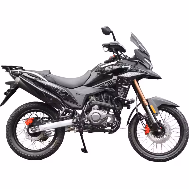 229cc Gasoline Motorcycle 5 Speed Manual Chain Drive Electrical Start Alloy Wheels