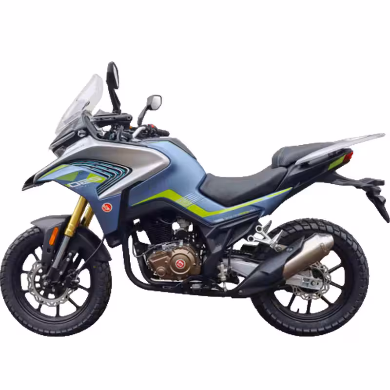 249cc Motorcycle with Oil-Cooled 4-Valve Loncin Engine and Dual Disc Brakes