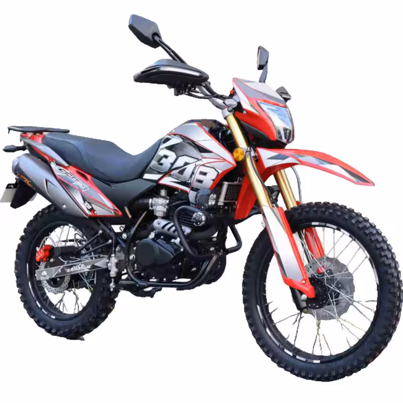 223cc Motorcycle with Balanced Air-Cooled Engine and 102km/h Top Speed