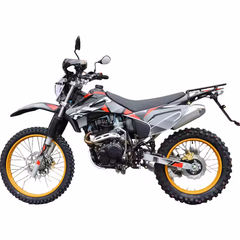 223cc Enduro Motorcycle with Air-Cooled Loncin Engine and Manual Clutch