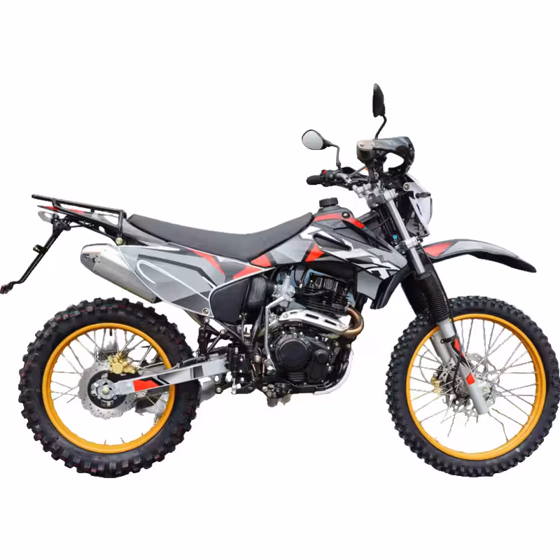 223cc Enduro Motorcycle with Air-Cooled Loncin Engine and Manual Clutch