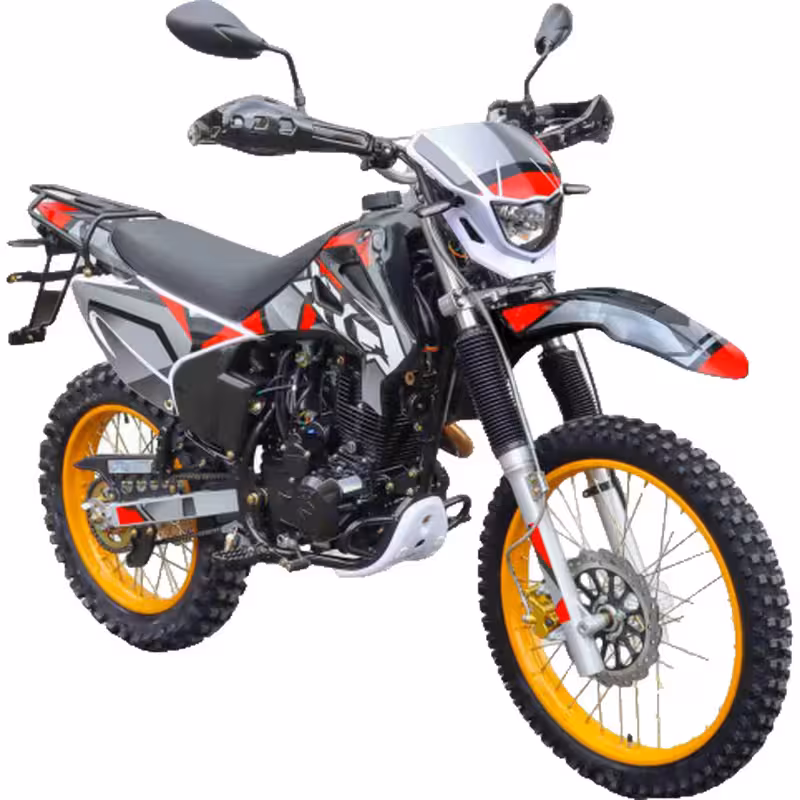 223cc Enduro Motorcycle with Air-Cooled Loncin Engine and Manual Clutch