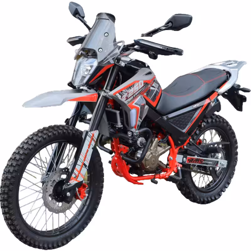 249cc Enduro Motorcycle with 4-Valve Loncin Engine and Manual Clutch