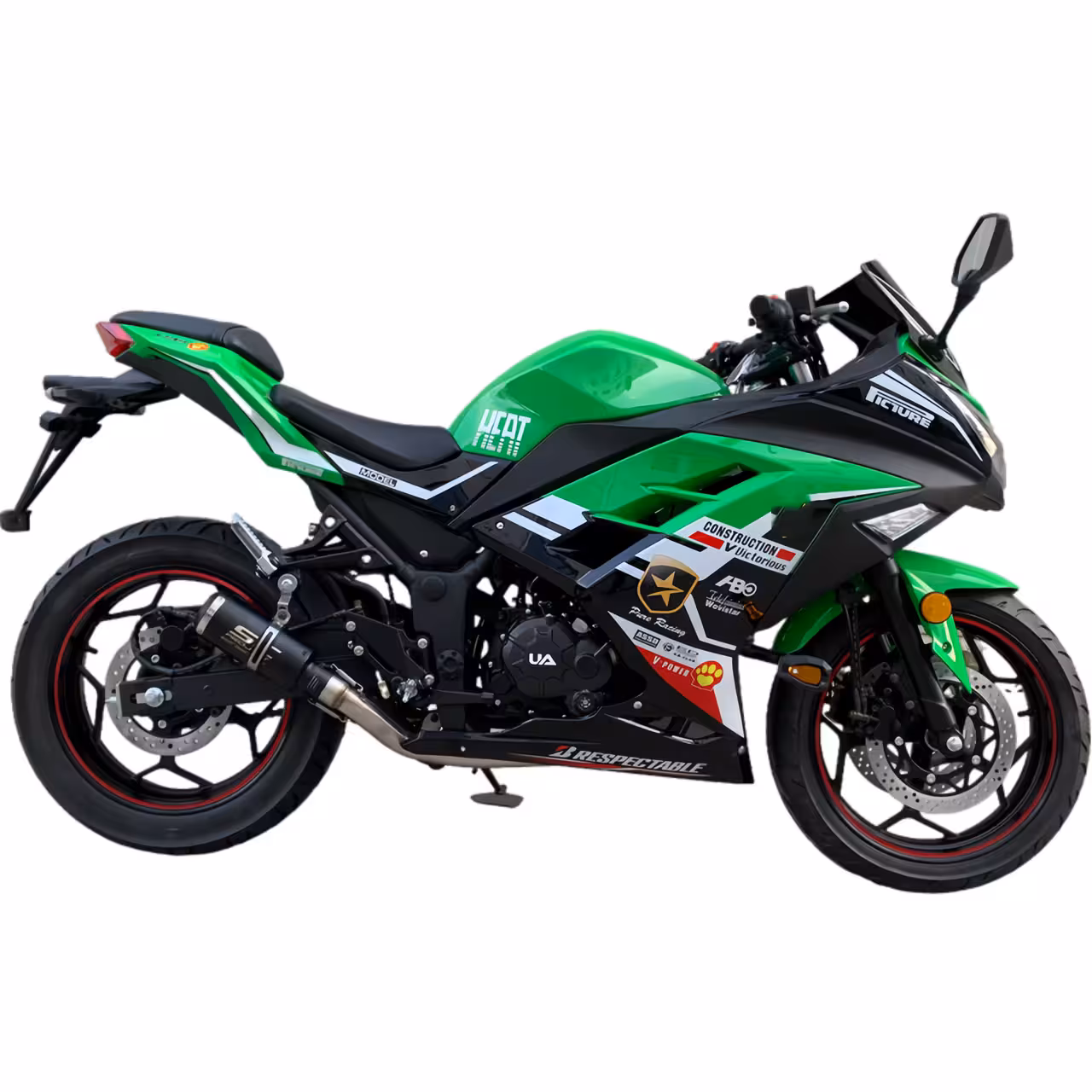 223cc Gasoline Motorcycle Powerful Oil-Cooled Loncin Engine 6 Speed Manual Disc Brakes 140km/h