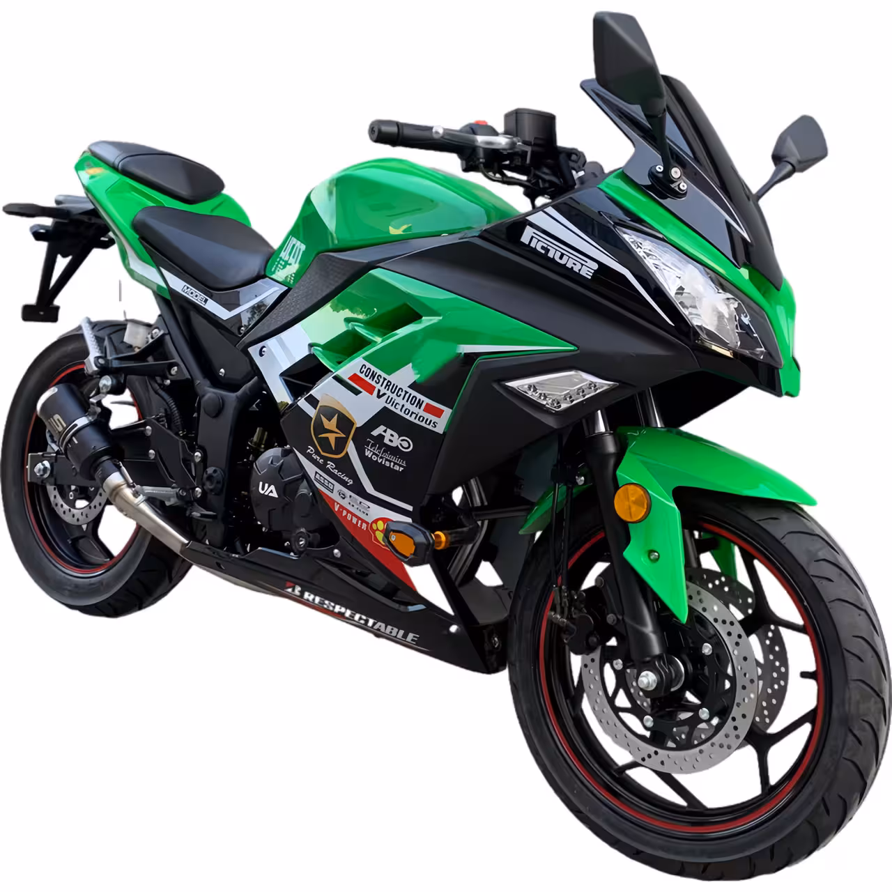 223cc Gasoline Motorcycle Powerful Oil-Cooled Loncin Engine 6 Speed Manual Disc Brakes 140km/h
