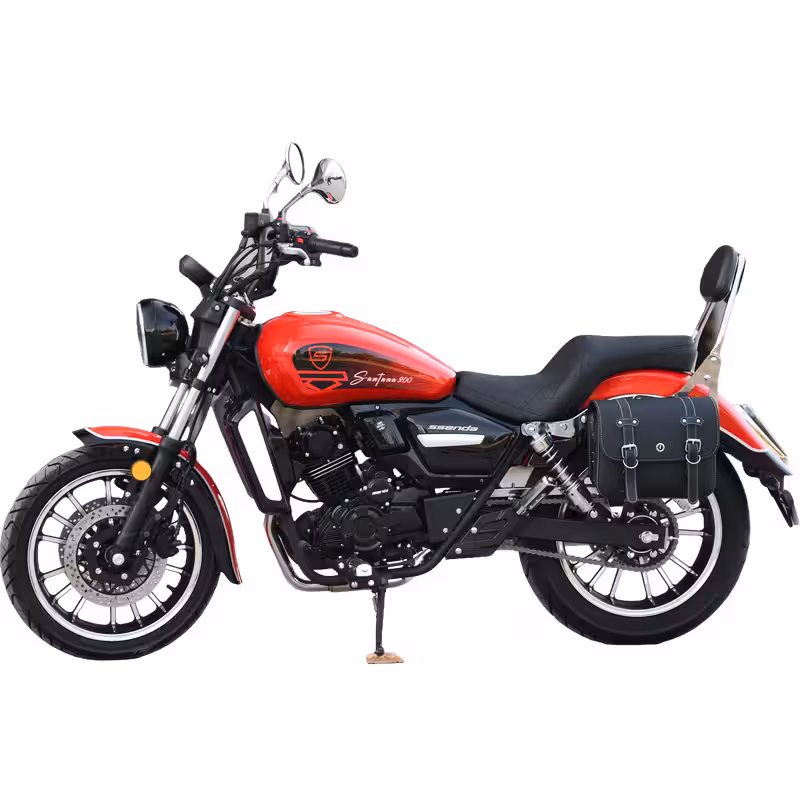223cc Gasoline Cruiser Motorcycle Oil-Cooled 6-Speed Manual Transmission Disc Brakes 140km/h Max Speed Large 19L Tank