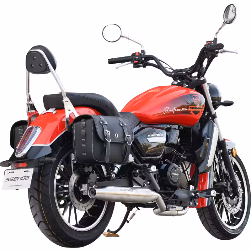 223cc Gasoline Cruiser Motorcycle Oil-Cooled 6-Speed Manual Transmission Disc Brakes 140km/h Max Speed Large 19L Tank