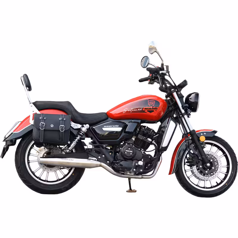 223cc Gasoline Cruiser Motorcycle Oil-Cooled 6-Speed Manual Transmission Disc Brakes 140km/h Max Speed Large 19L Tank