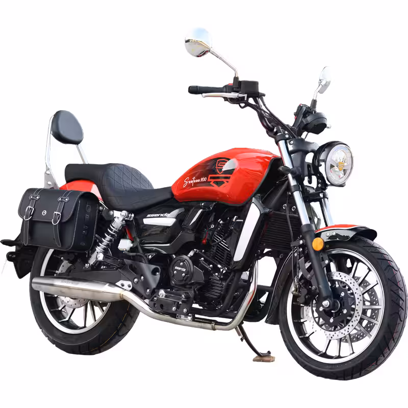 223cc Gasoline Cruiser Motorcycle Oil-Cooled 6-Speed Manual Transmission Disc Brakes 140km/h Max Speed Large 19L Tank
