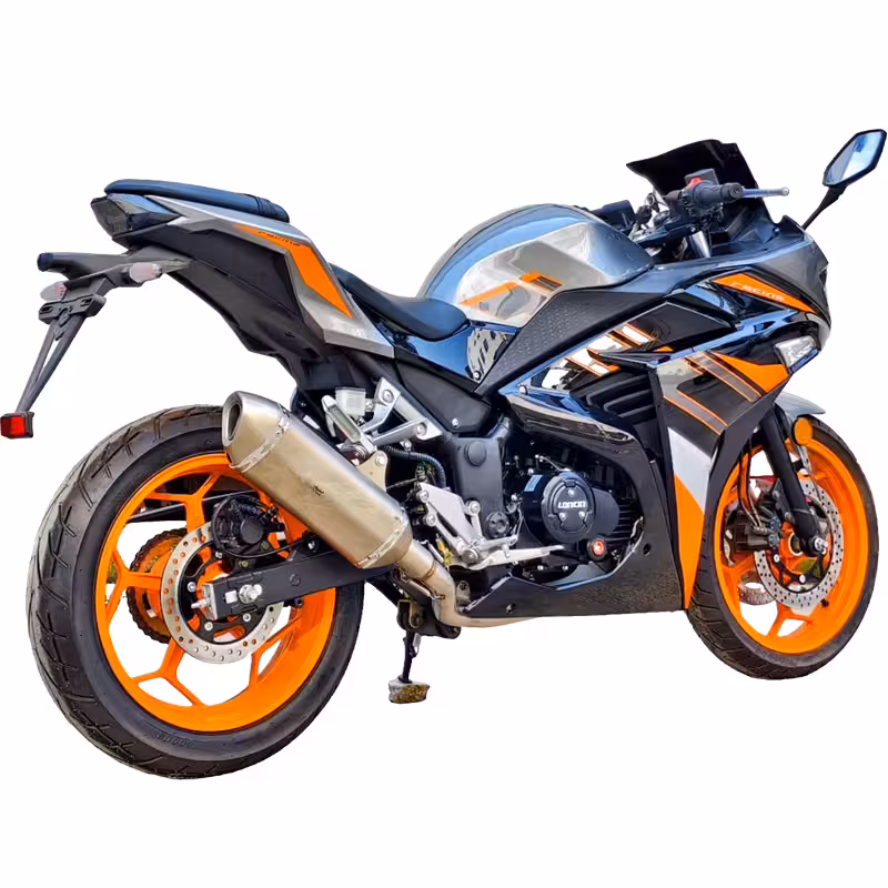 223cc Gasoline Motorcycle Loncin RE250 Oil-Cooled Engine 6 Speed Manual Disc Brakes 140km/h Top Speed 20L Fuel Tank