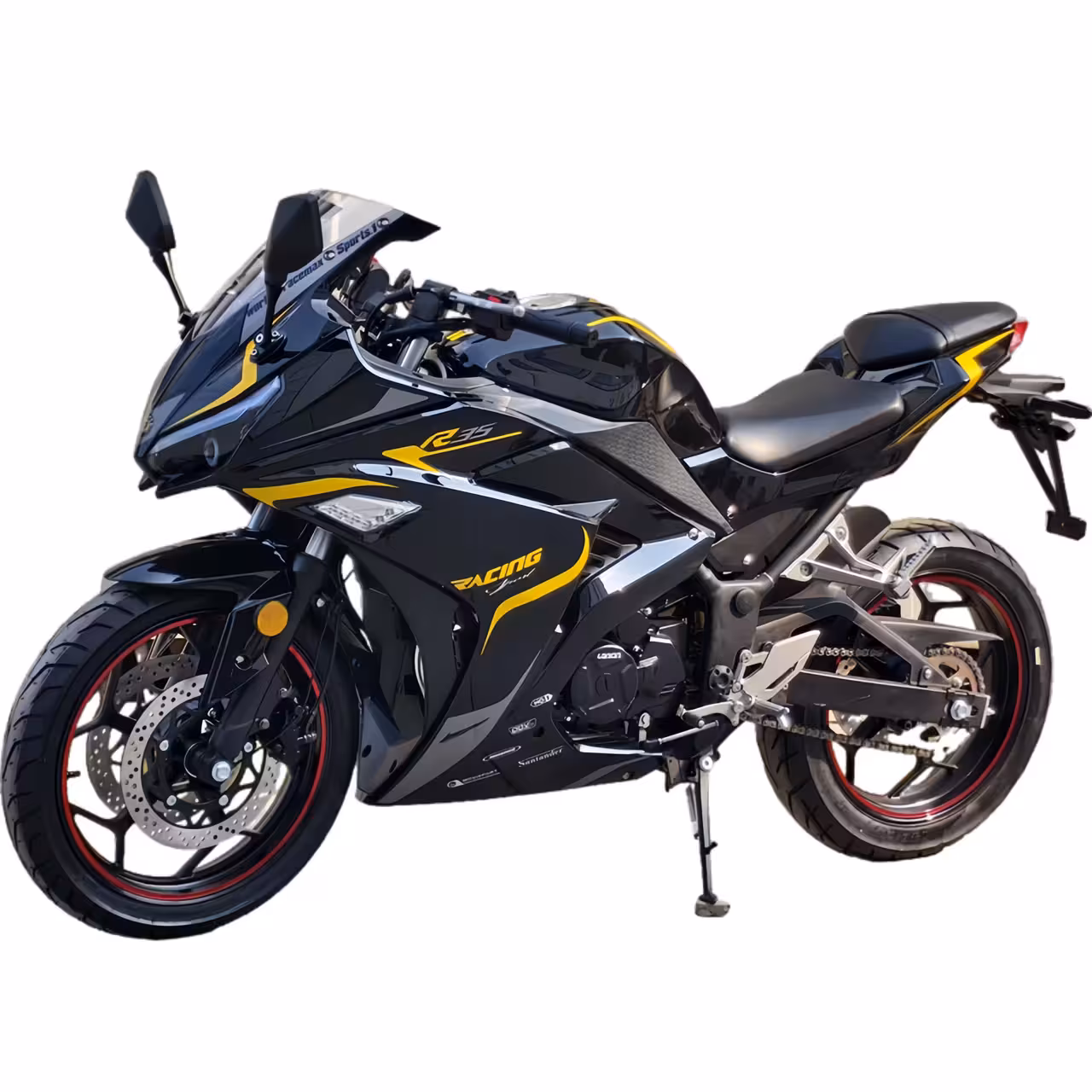 223cc Gasoline Motorcycle Loncin RE250 Oil-Cooled Engine 6 Speed Manual Disc Brakes 140km/h Top Speed 20L Fuel Tank