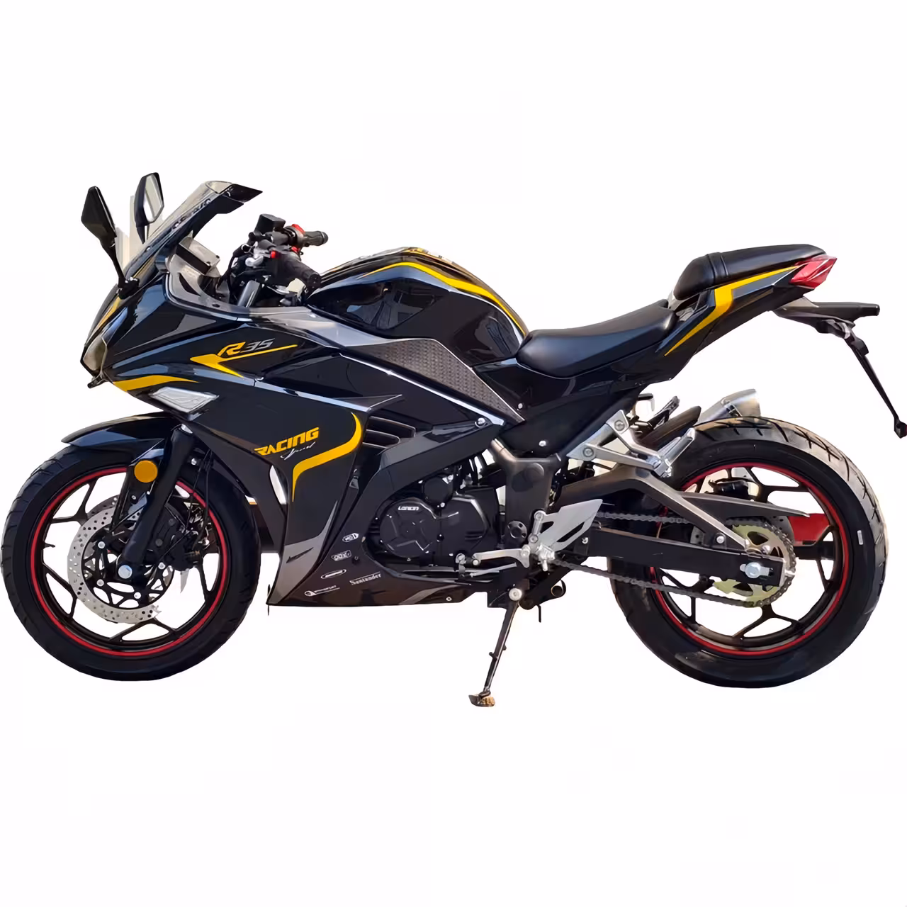 223cc Gasoline Motorcycle Loncin RE250 Oil-Cooled Engine 6 Speed Manual Disc Brakes 140km/h Top Speed 20L Fuel Tank