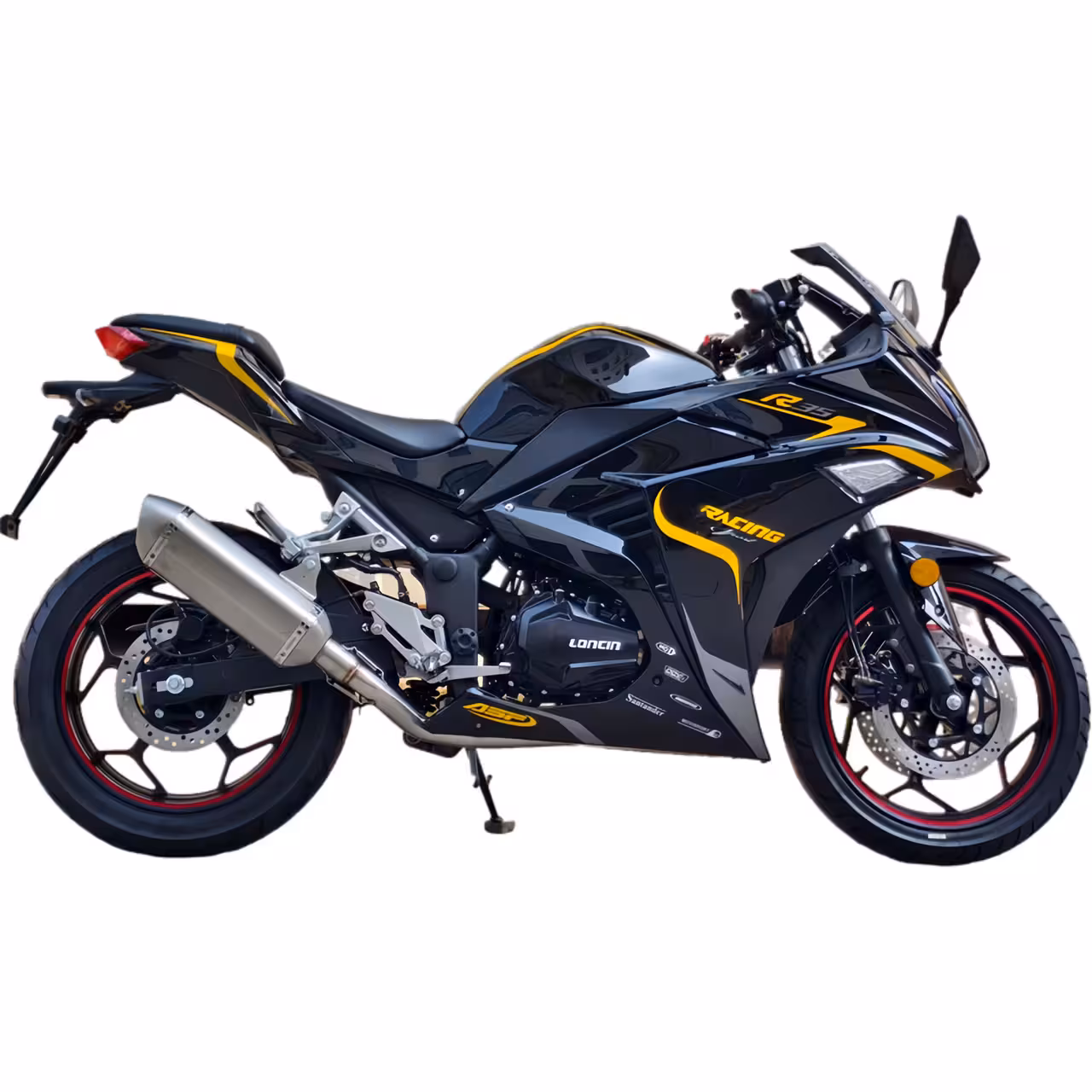 223cc Gasoline Motorcycle Loncin RE250 Oil-Cooled Engine 6 Speed Manual Disc Brakes 140km/h Top Speed 20L Fuel Tank