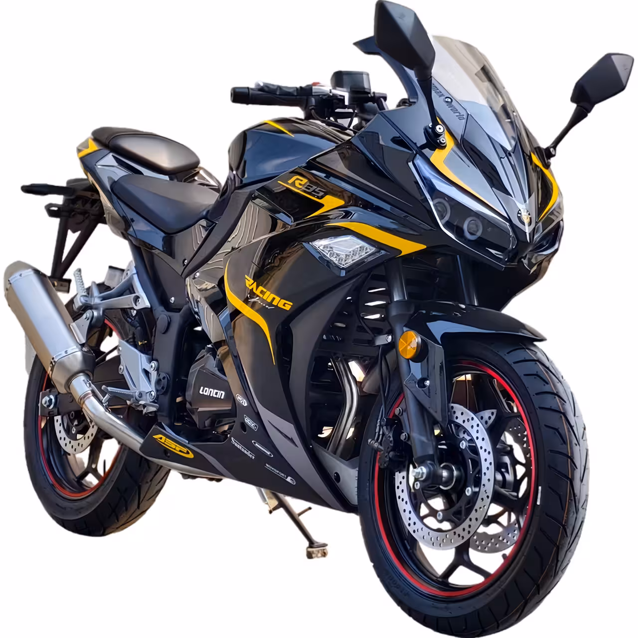 223cc Gasoline Motorcycle Loncin RE250 Oil-Cooled Engine 6 Speed Manual Disc Brakes 140km/h Top Speed 20L Fuel Tank