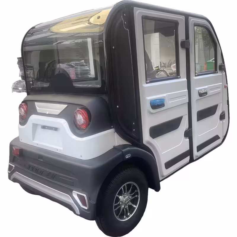 3000W Electric Cabin Scooter New Outdoor Three-Wheeled with Left Steering Covered