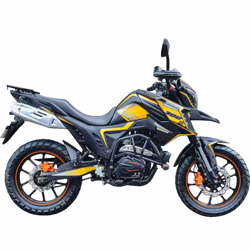 271cc Motorcycle with Oil-Cooled Engine and Front and Rear Disc Brakes
