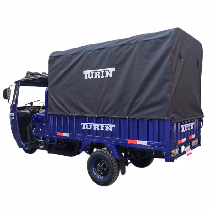 300cc Cargo Tricycle with Water-Cooled Engine, Hydraulic Brake and Rear Canopy
