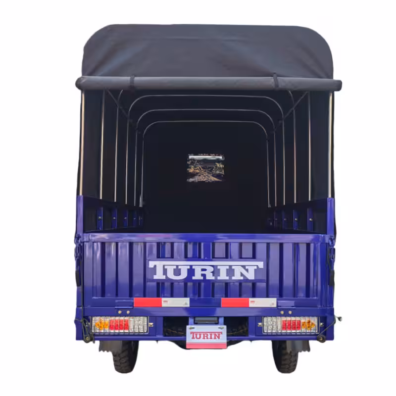 300cc Cargo Tricycle with Water-Cooled Engine, Hydraulic Brake and Rear Canopy