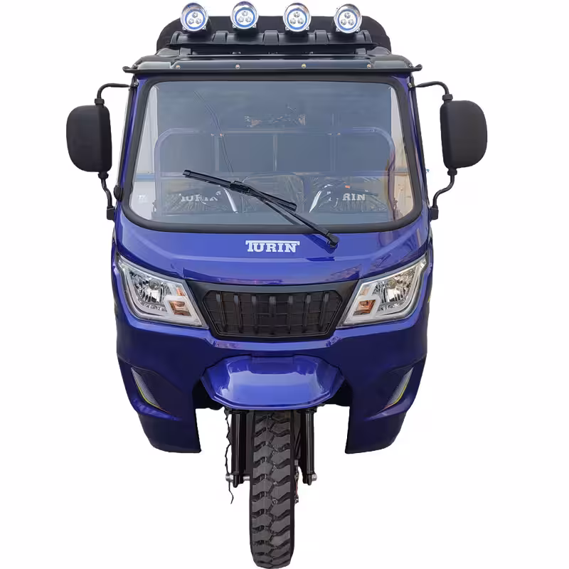 300cc Cargo Tricycle with Water-Cooled Engine, Hydraulic Brake and Rear Canopy