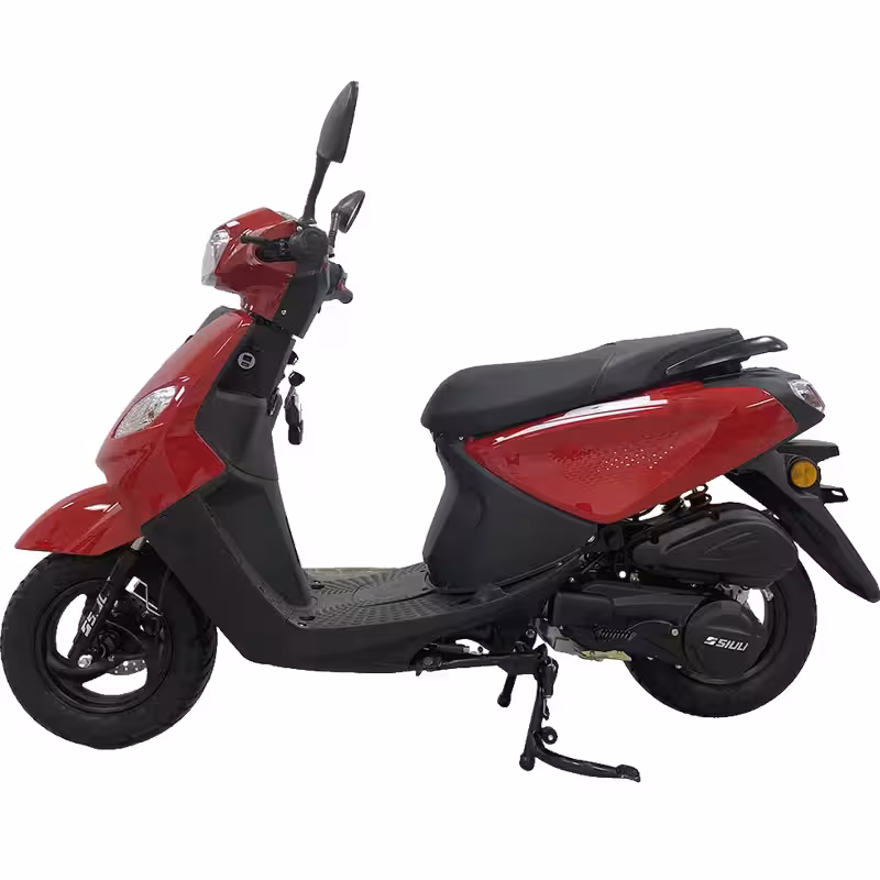 50-100cc Gasoline Scooter Air-Cooled CVT Automatic Hydraulic Suspension 3.00-10 Tires