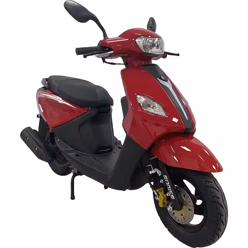 50-100cc Gasoline Scooter Air-Cooled CVT Automatic Hydraulic Suspension 3.00-10 Tires