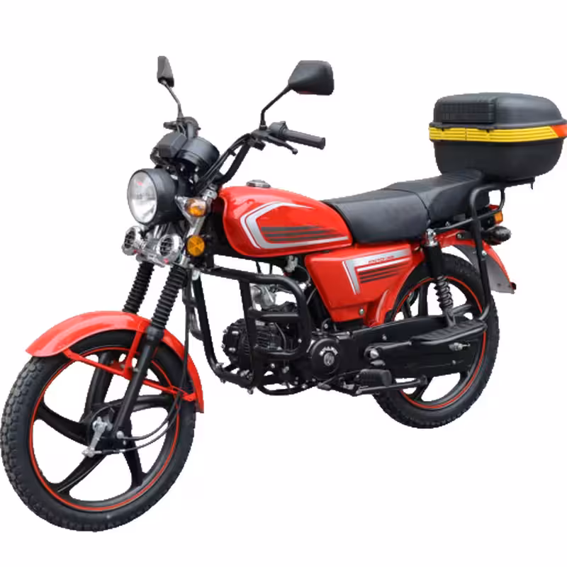 107cc Scooter with Air-Cooled Engine, Dual Disc Brakes and 17 inch Tires