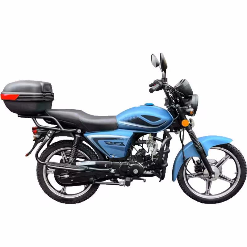 107cc Motorcycle with Air-Cooled Zongshen Engine and Front and Rear Disc Brakes