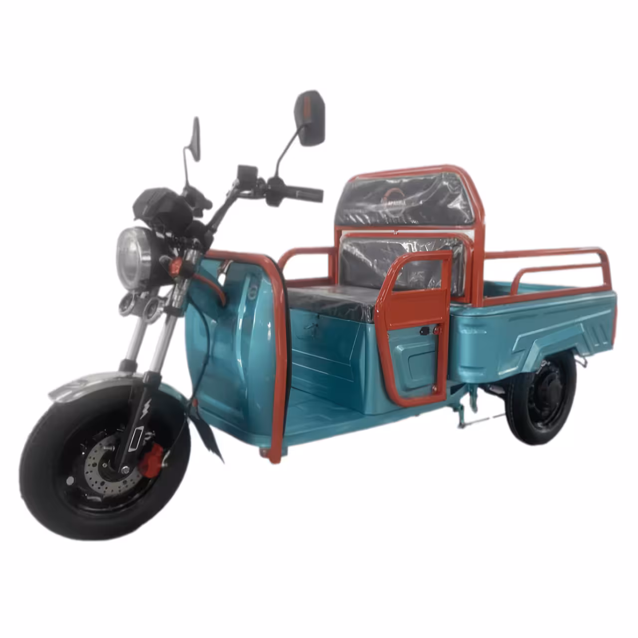 800W Three-Wheel Electric Cargo Tricycle for Passenger and Utility Use